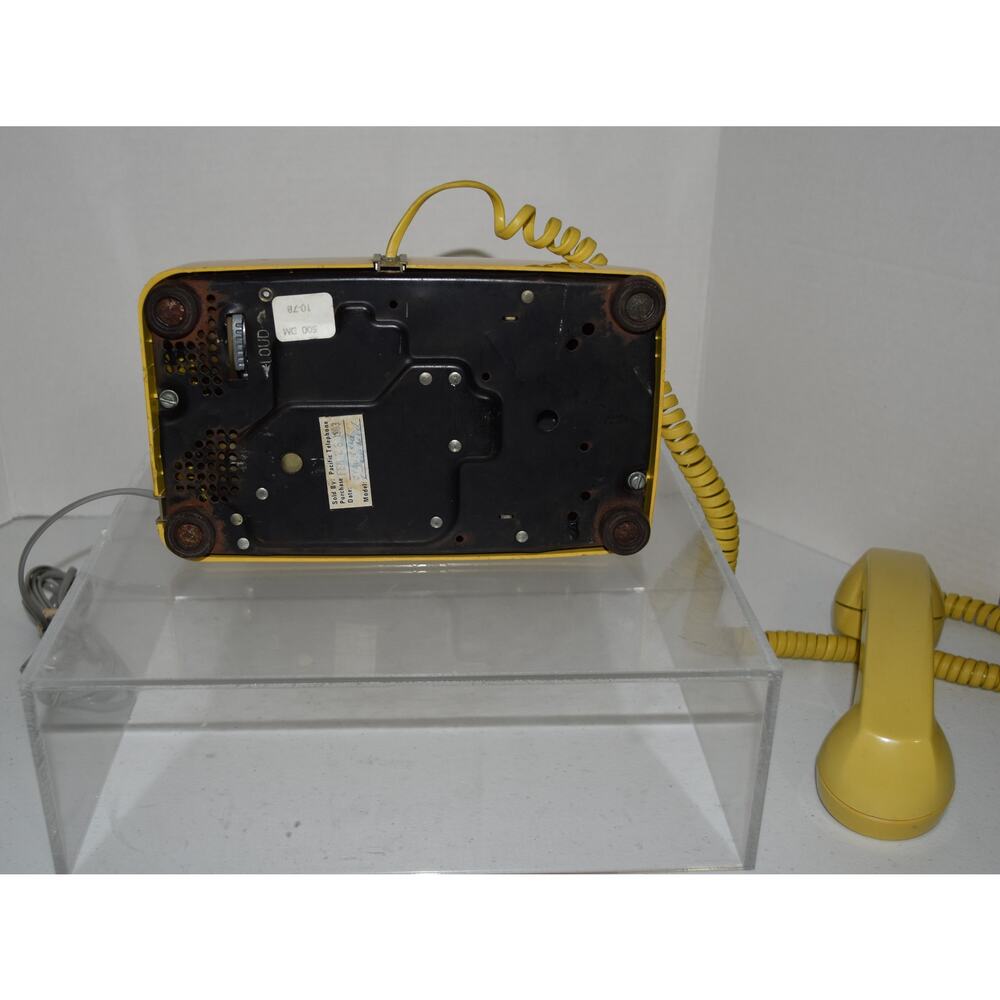 Vintage Western Electric Bell System Yellow Rotary Dial Phone 500 (untested) - Picture 6 of 6